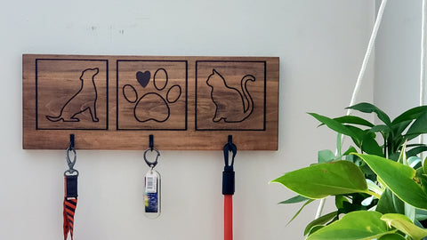Dog&cat leash hook rack