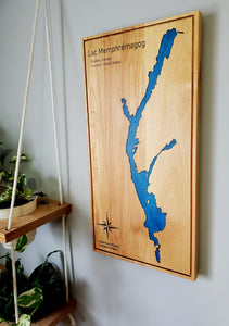 panneau en bois epoxy Lac Memphrémagog