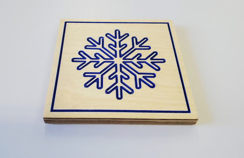 Snowflake coaster