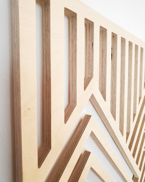 Wood wall art (set of 3)