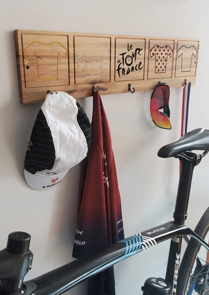Tdf Bicycle logo hook rack / plaque décorative logos vélo et crochets